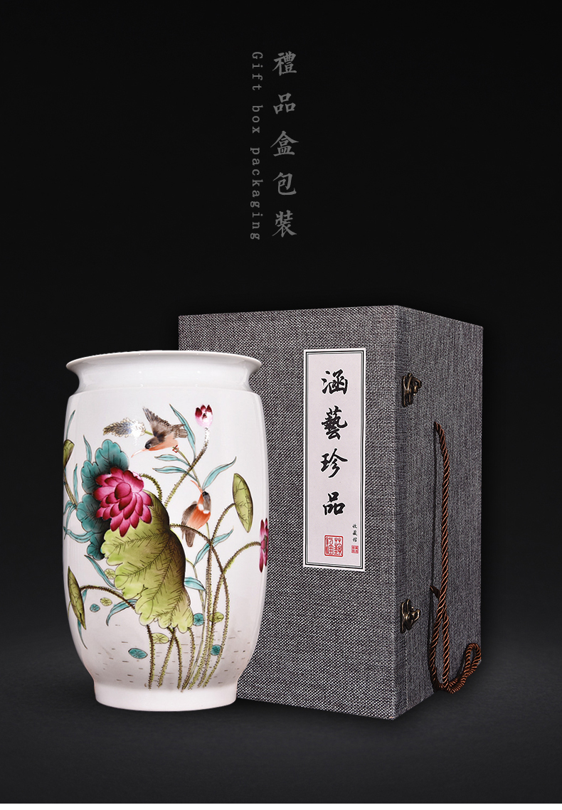 The Master of jingdezhen ceramics hand - made furnishing articles HeCu vases, antique Chinese style living room the wind flower arrangement craft gift