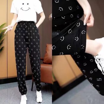 ແບບໃຫມ່ ice silk pants ເຢັນສໍາລັບແມ່ຍິງກິລາຕ້ານການ drape ຍຸງ