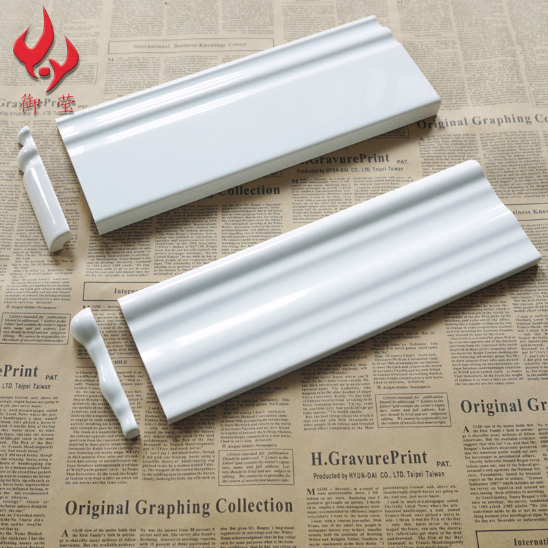 White Skirting tile waist line Aisle Hallway Hallway Skirting strip closing strip Nordic Makeup Room Sealing Strips