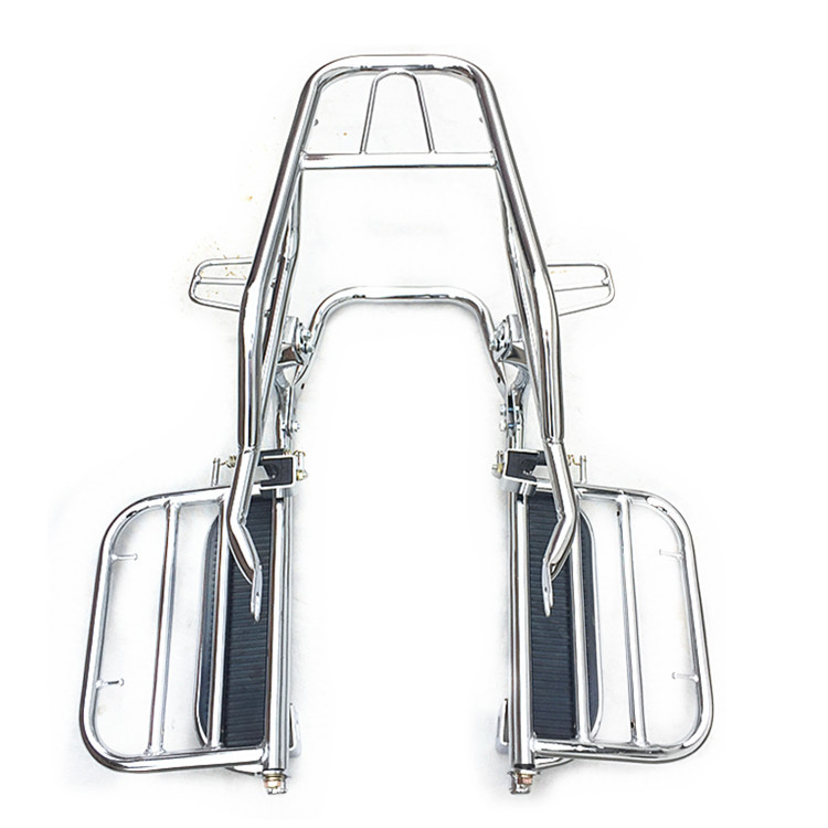 Áp dụng cho phụ kiện xe máy, đi xe nhẹ GS125 lậu phía sau đuôi xe đạp lớn - Xe máy Sopiler Khung bảo vệ xe máy