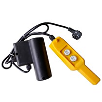 220V miniature electric hoist ship type push button switch Household small crane three-phase hoist handle up and down control
