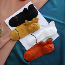 5 pairs of pure cotton socks children autumn and winter thickened warm trend sports sweat absorption short tube socks shallow low non-slip boat Socks