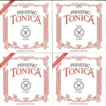 German Pirastro Tonica series violin string set with string fittings