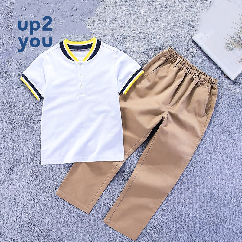 Children's POLO shirt pullover short-sleeved 2020 new summer children's t-shirt leisure suit
