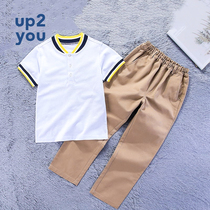 Childrens POLO shirt pullover short-sleeved 2020 new summer childrens t-shirt casual suit