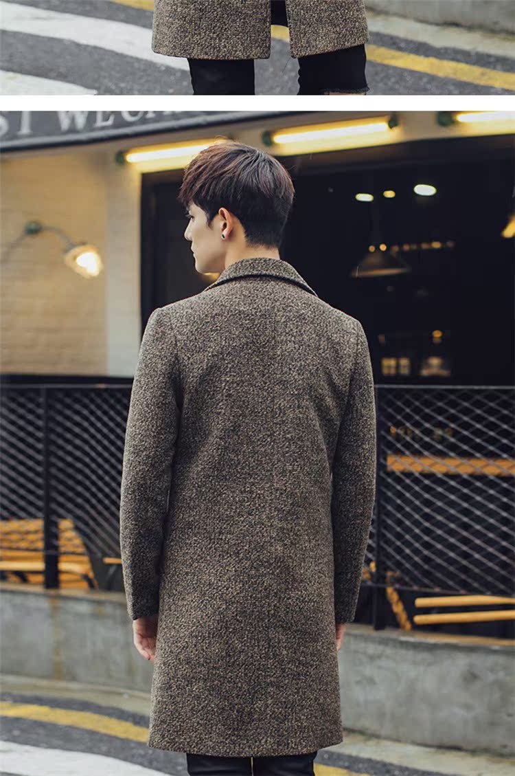 Áo khoác nam mùa đông 2018 áo len dài nam phiên bản Hàn Quốc của mẫu áo len mỏng trẻ trung đẹp trai dày áo gió giảm cân