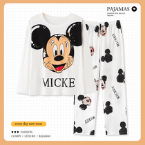 Girl Sleepwear Woman Spring Autumn Season Pure Cotton Long Sleeve Cute 2021 New ins Wind Day Department Thin Full Cotton Suit