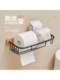 No-Drill Bathroom Tissue Box Toilet Paper Holder Toilet Paper Storage Rack Hand Towel Holder Toilet Paper Box Roll Paper Holder