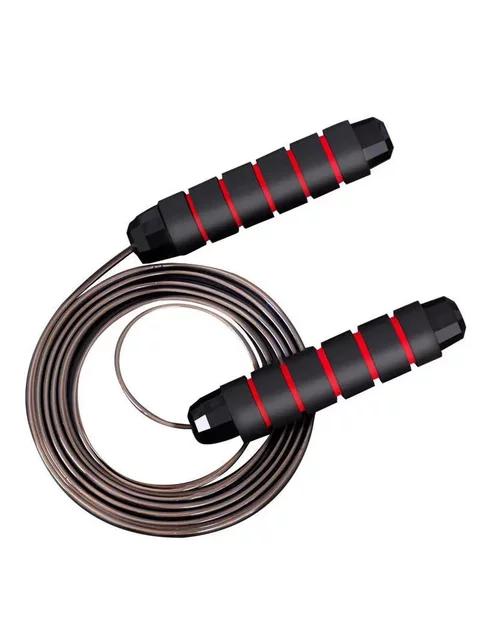 Weight-Bearing Steel Wire Jump Rope for Fitness, Weight Loss, Fat Burning, Sports, Specialized for Students, High School Entrance Exams, Adults, Professional Training, Bearing Jump Rope
