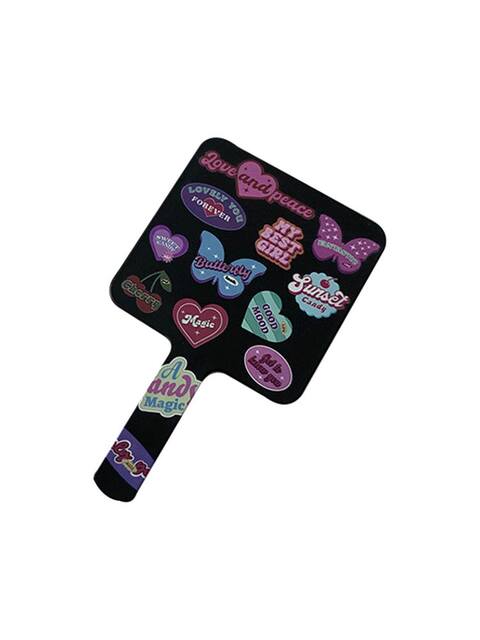 Retro ins Style Girly Cute Cartoon Animal Pocket Mirror Student Portable High-Value Handheld Makeup Mirror