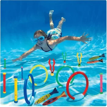 Children's Water Toys, Students' Underwater Breath-Holding Training Equipment, Diving Stick, Seaweed Ring, Swimming Pool Teaching Aids