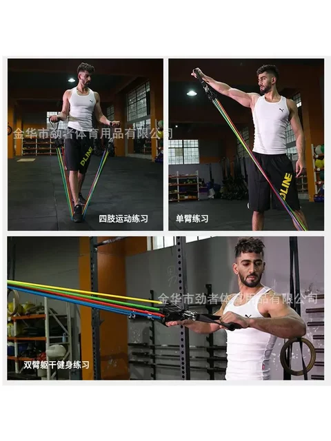 Resistance Bands for Men, Elastic Bands for Strength Training, Chest Muscle Training Equipment, Door-Mounted Resistance Trainer for Home Use