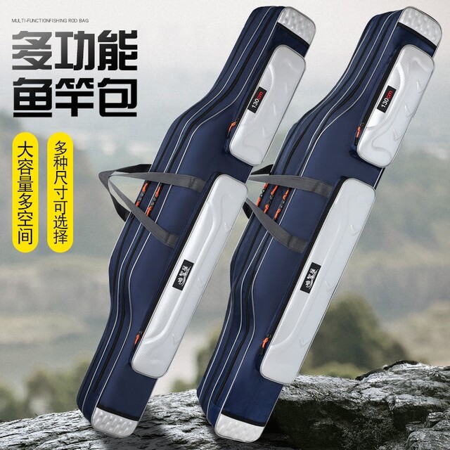 Fishing Rod Bag, Fishing Gear Bag, Sea Rod Large Belly Bag, Fishing Bag, Waterproof Multi-Functional Rock Rod Bag, Lure Bag, Ultra-Light Sea Rod Bag