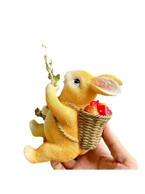 Cute climbing bunny pendant home decoration animal wall hanging outdoor courtyard balcony landscaping decorative pot hanging
