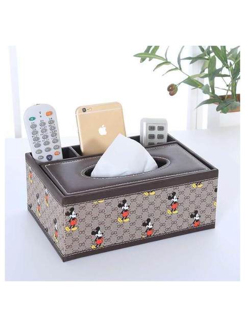 Tissue Box Living Room Decoration Light Luxury High-End Creative Remote Control Storage Multifunctional Office Coffee Table Tissue Box