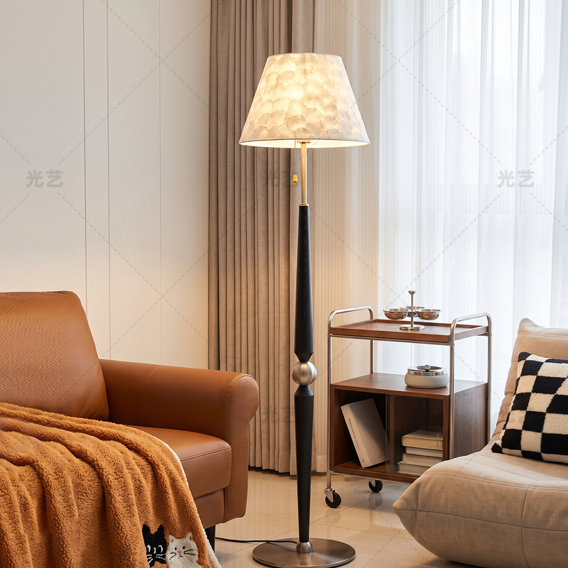 Shell Floor Lamp 2026 New Model Retro Living Room Sofa Corner Lamp Bedroom Bedside Atmosphere Decorative Lamp with Switch Shell Floor Lamp 2026 New Model Retro Living Room Sofa Corner Lamp Bedroom Bedside Atmosphere Decorative Lamp with Switch