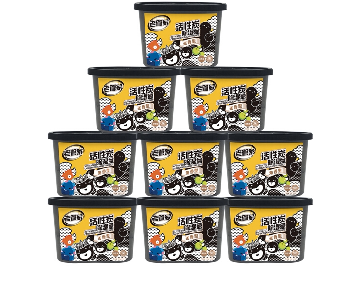 Old butler activated charcoal dehumidification box No incense type desiccant Indoor room Car mildew-proof moisture barrier 230g * 9