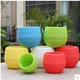 Hình vuông ban công mọng nước nhựa nhựa chậu hoa nhỏ bình hoa cá tính sáng tạo lưu vực - Vase / Bồn hoa & Kệ chậu ghép thông minh Vase / Bồn hoa & Kệ