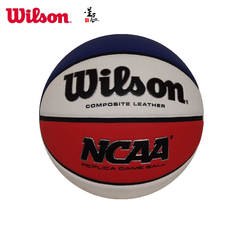 Wilson Wilson No. 7 Basketball Ncaa Replica Pu Indoor and Outdoor Moisture-Absorbing and Wear-Resistant Game Ball Wtb0927Lb