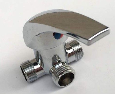 Home electric water heater shower water switch handlebar parts three-way hot and cold water valve water inlet pipe fittings universal