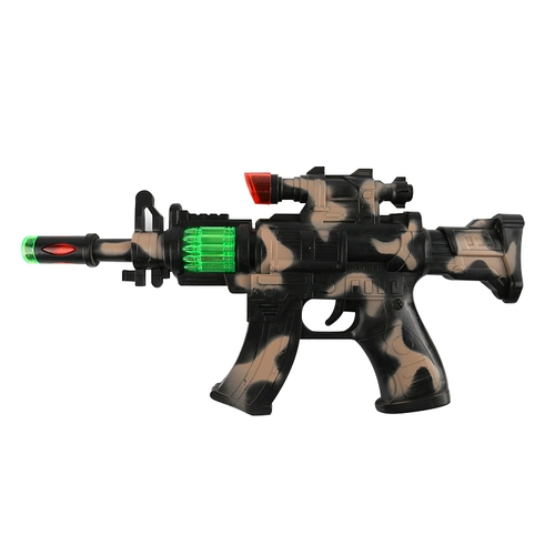 Электрический музыкальный реалистичный игрушечный пистолет со светомузыкой для мальчиков, издает звуки