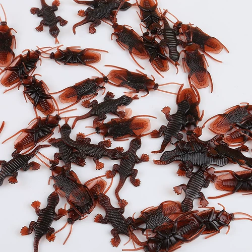 Поддельная игрушка-таракан, имитация трюка, маленькая пародия на жука, страшный артефакт для розыгрыша, пластиковый таракан, обманывающий человека