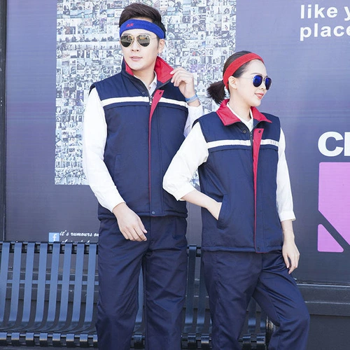 Зимний жилет для работы, куртка подходит для мужчин и женщин, увеличенная толщина