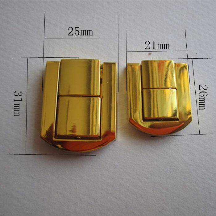 Zinc alloy solid box buckle Small square buckle High-grade wooden box box buckle Gift box jewelry box hardware accessories lock hook