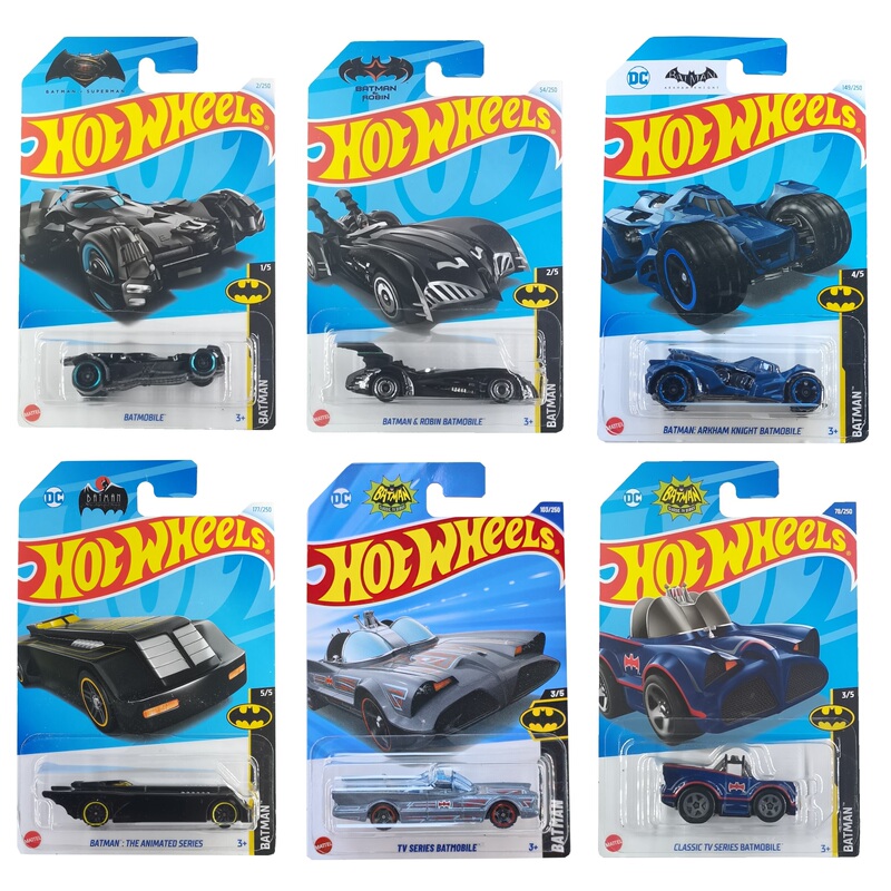 2026 Hot Wheels Hot Little Sports Car Batmobile Batmobile Alloy Car Model Children's Toy Batman