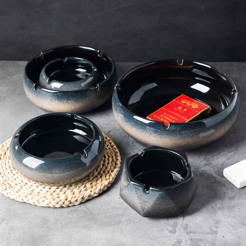 Mega Ashtrays Creativity Big Number Comeback Trend Personality Ceramic Home Living Room Office Hotel Multifunctional Smoke Cylinder-Taobao