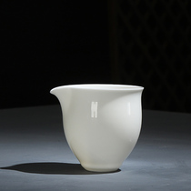 Chenxiang Dehua mutton fat jade white porcelain gongdao cup ceramic home simple tea sea point tea ware kung fu tea set accessories
