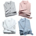 Khách sạn áo choàng tắm áo choàng tắm năm sao nam và nữ mùa hè cotton mỏng phần bánh quế bông thấm nước mềm bộ ngủ pijama Night Robe