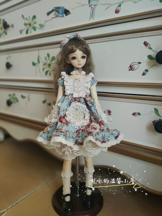 ГДливая маленькая уютная casa BJD/SD 4 пункта Giant Baby* Pastoral Town* Платье
