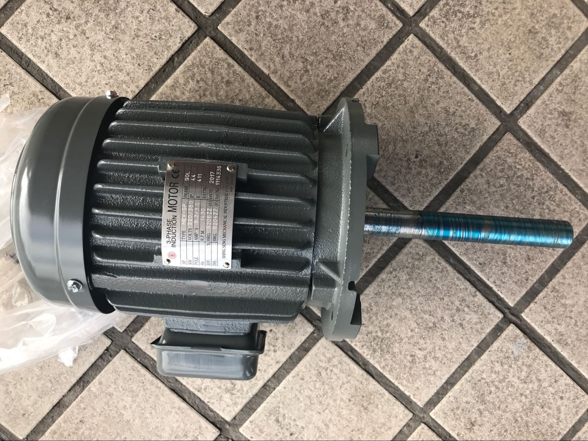 臺灣SHING SENG電機 SHINGSENG馬達 新生精技工業 HEV6P 0.75KW