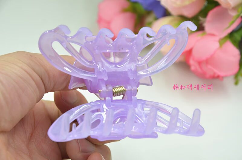 Kẹp tóc Gripper Kích Thước Lớn Bath Clip Jelly Loạt Medium Mát Clips Adult Tóc Phụ Kiện Đơn Giản Tóc Ngắn