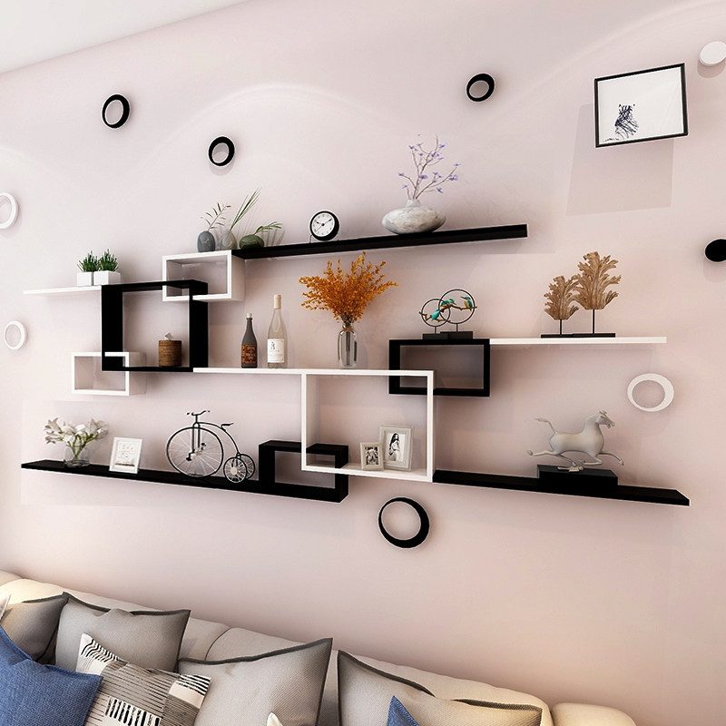 Nail shop beauty salon wall with shelf wall hanging nail glue cosmetics collection frame multi-functional decoration frame