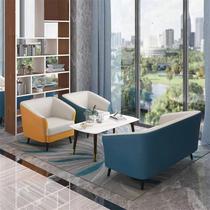 Sales office reception and negotiation sofa double seat restaurant booth bar cafe booth office sofa combination