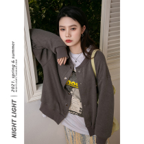 Nightlight Nightlight Retro Port Taste Baseball Suit Women 2021 Spring Autumn New Loose Thread Jacket Short Jacket