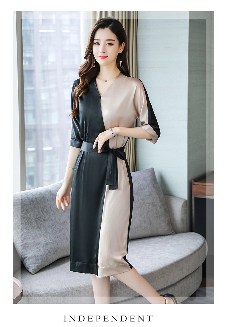 Váy lụa chống mùa hè nữ 2019 mới Hàng Châu thương hiệu lớn lỏng lẻo váy lụa dài - Sản phẩm HOT đầm đẹp giá rẻ