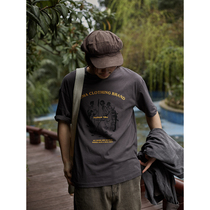 Crisis Youth Play Golf Retro Fit Color Printed T-Shirt Mens Day Department Summer Easy 100 lap short sleeve compassionate