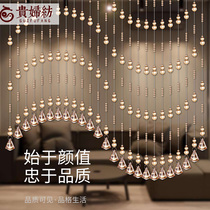 Crystal faceted gourd bead curtain Feng shui curtain Living room entrance bathroom bedroom partition curtain Decorative curtain Door curtain