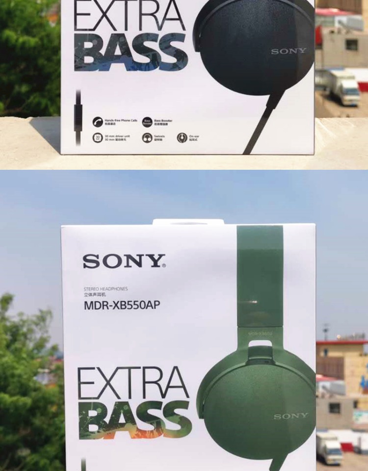 Sony索尼 MDR-XBAP 頭戴式耳麥重低音耳機手機電腦通話帶麥