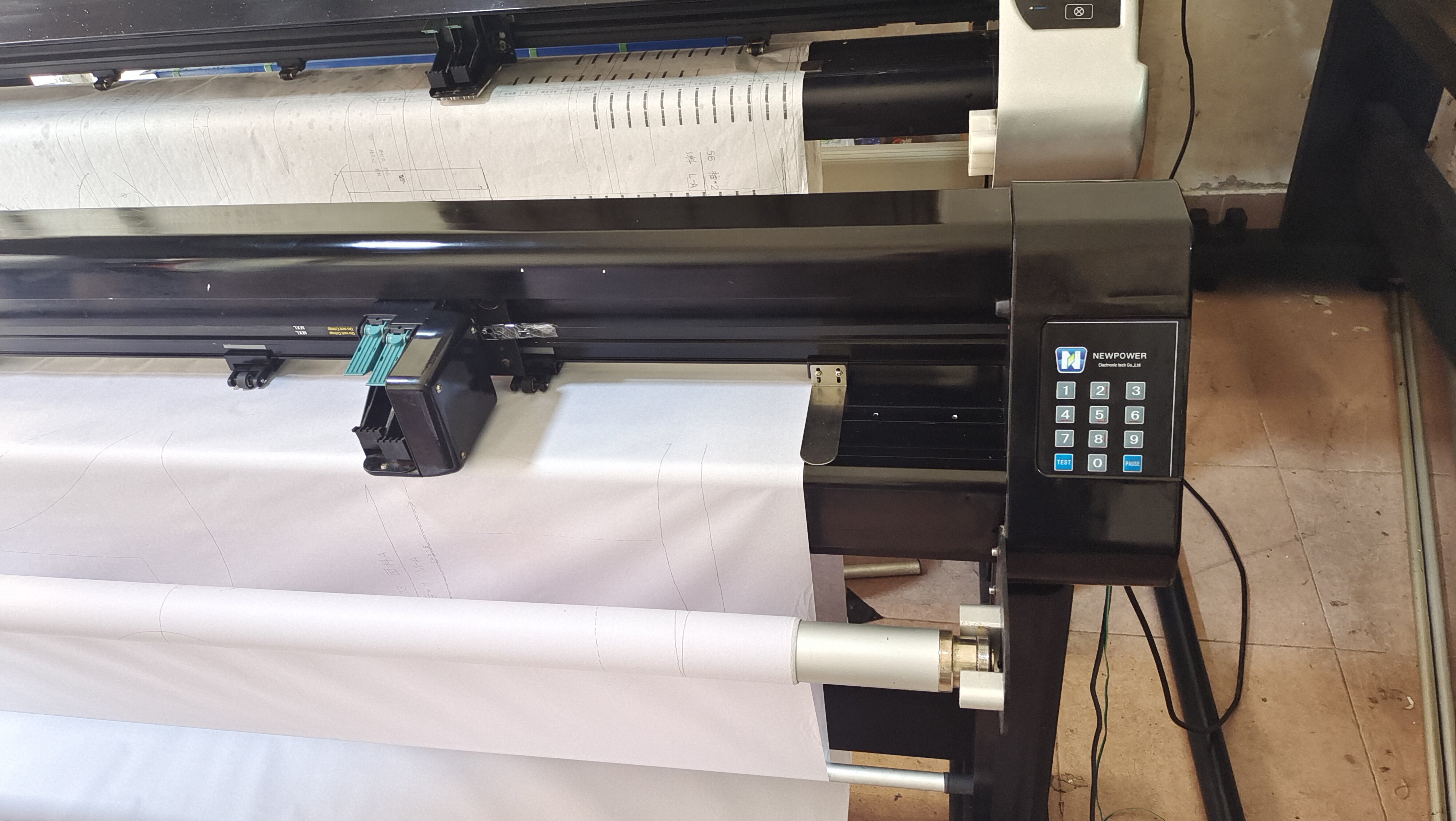 Secondhand CAD Clothing Plotter Paper Sample of a New Pink Painted Leather printer Furniture letterpress Pres-Taobao