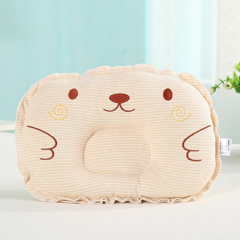 Baby Small Pillow 0-1 Year Old Breathable Cartoon Baby Styling Pillow Newborn Sleeping Pillow 0-3-6-9 Months Summer Zt