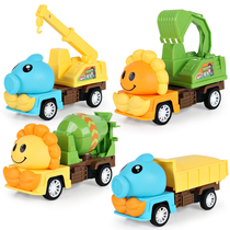 Back force inertial power ejection plant zombie cartoon engineering car model set boys and girls toys