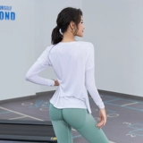 Спортивный лонгслив для спортзала, тонкая быстросохнущая одежда для йоги, свободный крой, осенний, по фигуре