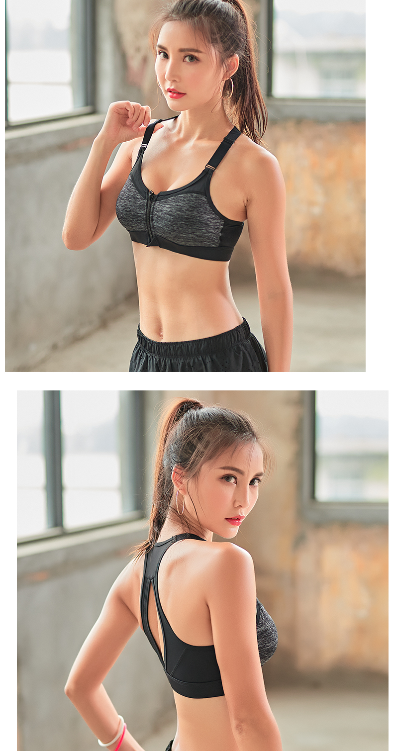 Thật sự kỳ lạ phía trước dây kéo thể thao đồ lót nữ chống sốc khuôn mẫu yoga đẹp vest chạy tập hợp áo ngực chuyên nghiệp áo ngực quần áo tập yoga