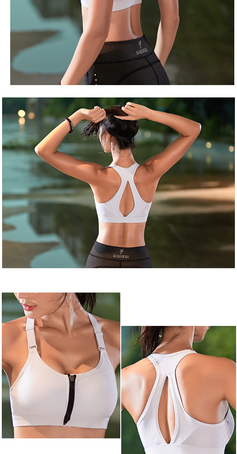 Thật sự kỳ lạ phía trước dây kéo thể thao đồ lót nữ chống sốc khuôn mẫu yoga đẹp vest chạy tập hợp áo ngực chuyên nghiệp áo ngực quần áo tập yoga