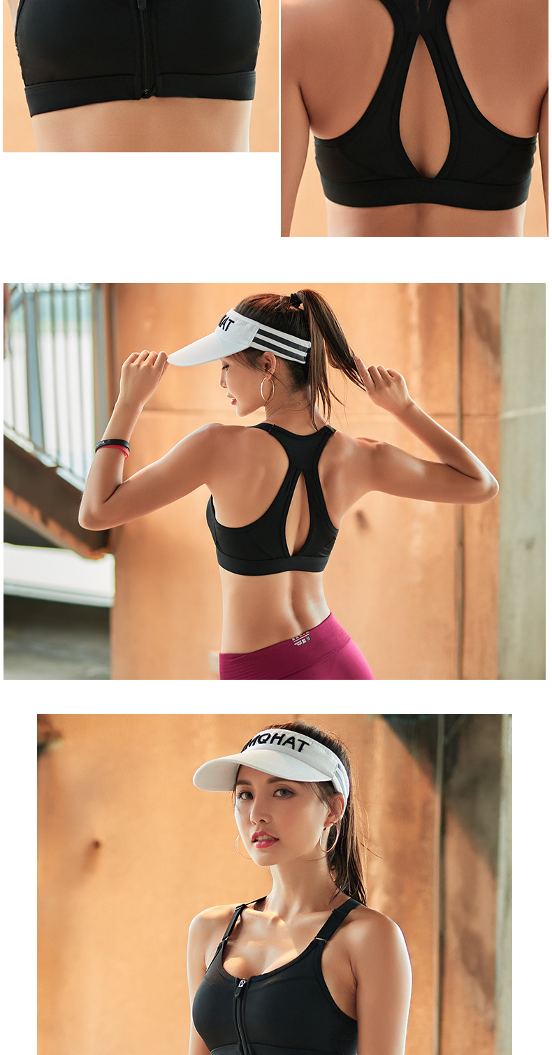 Thật sự kỳ lạ phía trước dây kéo thể thao đồ lót nữ chống sốc khuôn mẫu yoga đẹp vest chạy tập hợp áo ngực chuyên nghiệp áo ngực quần áo tập yoga