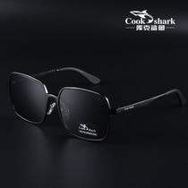 Cook Shark Mens polarized sunglasses driving special sunglasses mens discoloration day and night dual-purpose glasses tide